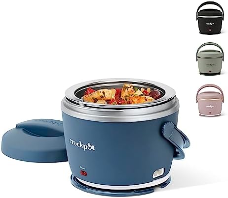 Crock-Pot Electric Lunch Box Food Warmer 20oz – Faded Blue OA7AN3